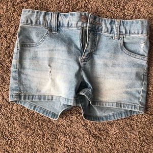Justice size 12 girls denim shorts